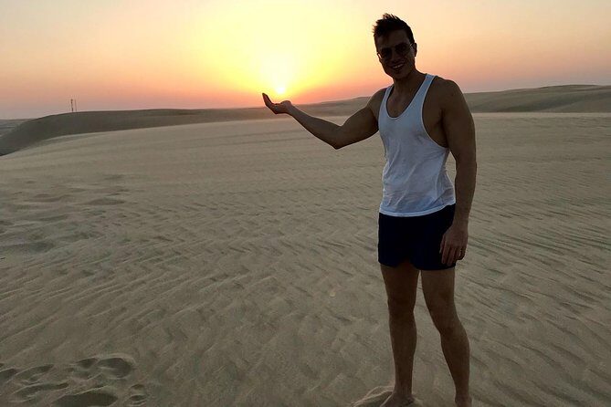 4 Hour Desert Safari, Camel Ride & Inland Sea Beach - Desert camp tea or coffee: a calm finish after the adrenaline