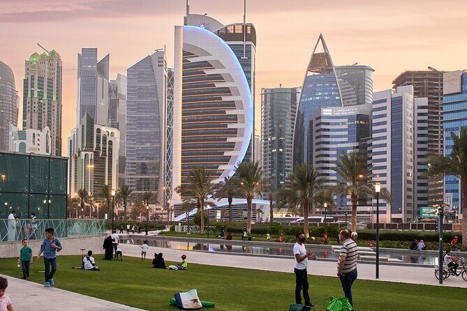 4 Hrs Private Doha Tour: Discover the City’s Premier Attractions! - West Bay skyline from the Corniche: your first payoff shot