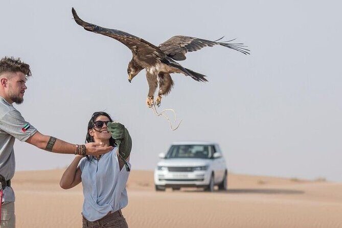 4hr Desert Safari: Sunset,Sunrise,Camel,Sand boarding,Inland Sea - Pickup from Doha, then straight to Sealine vehicle prep