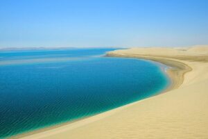 Desert Safari, Camel ride and Inland Sea Tour - Khor al Udaid (Inland Sea) Beach Hour: Sand Meets Sea in One Glorious View