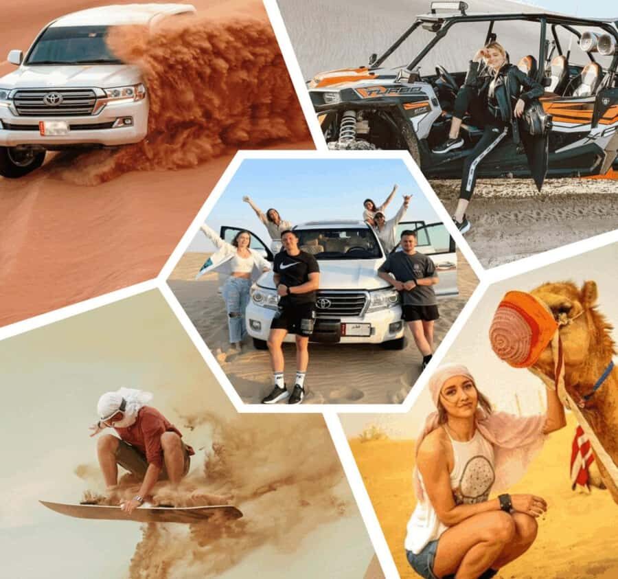 Desert Safari, Quad Bike, Camel Ride, Falcon & Sandboarding - A fast-hit desert day: what this 4.5-hour safari packs in