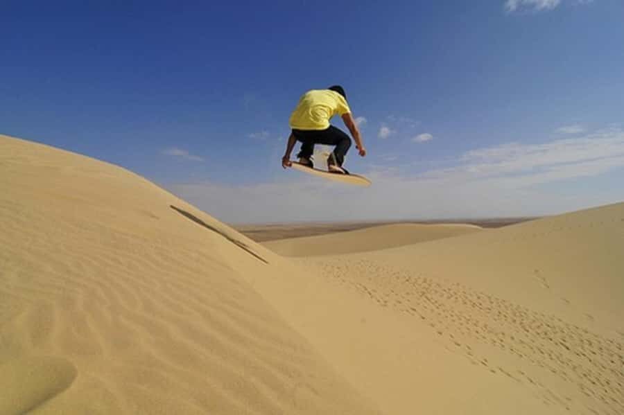 Desert Safari, Quad Bike, Camel Ride, Falcon & Sandboarding - Sealine tires and the dune bashing roller-coaster