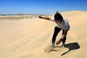 Desert Safari with Camel Ride, Sand Boarding & Inland Sea Tour in Doha - Pickup, meeting point, and how to avoid timing stress