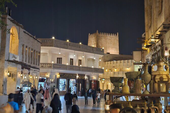 Doha All Inclusive Night City Tour with Traditional Dhow Boat - Stop 3: Al Bandar Boat Rentals—traditional dhow, Doha from the water
