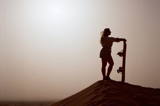 Doha Desert Adventure, Sandboarding, Dune Bashing,Inland Sea Tour - Sealine Sand Dunes: dune driving plus sandboarding and a dune-top photo