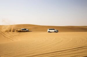 Doha Desert Excursion, Camel Ride, Inland sea, Sandboarding - The 45-minute Jeep/SUV ride to the Inland Sea area