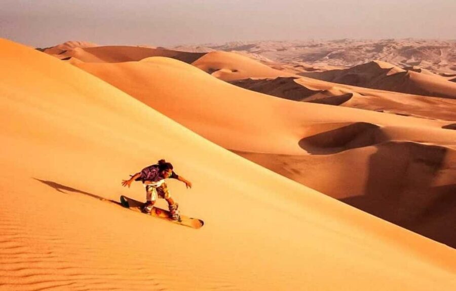 Doha Desert Excursion, Camel Ride, Inland sea, Sandboarding - Photo stop and sandboarding for about 20 minutes