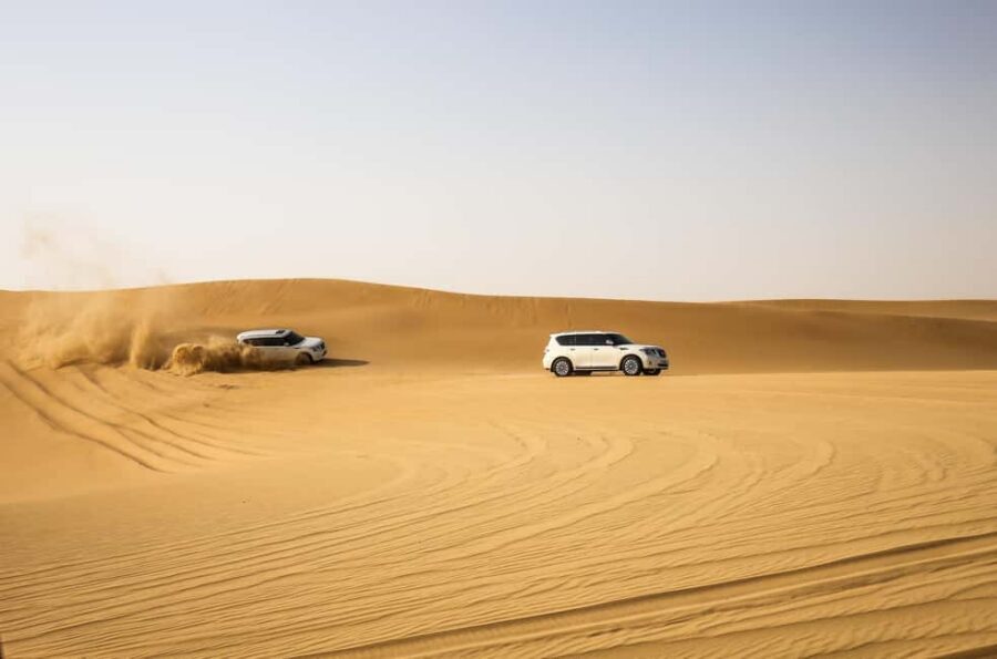 Doha Desert Excursion, Camel Ride, Inland sea, Sandboarding - The 45-minute Jeep/SUV ride to the Inland Sea area