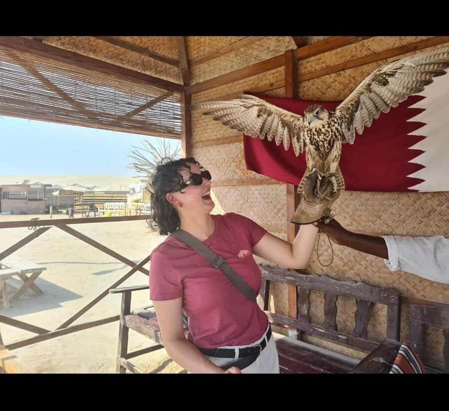 Doha; Desert safari, camel ride, sandboarding, Inland Sea - Sandboarding at the Inland Sea side: fun for most skill levels