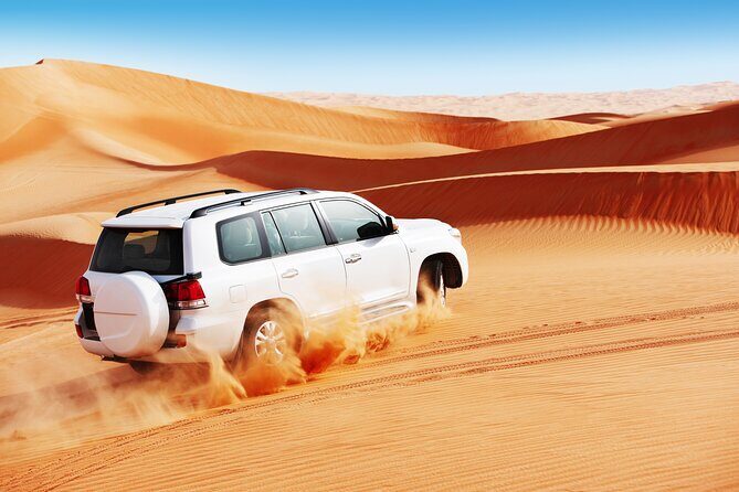 Doha Desert Safari Full day With Dinner,Dune Bashing,Sandboarding - Stop 3: Khor Al Udaid Beach and the big scenery payoff