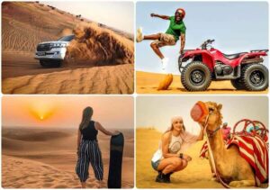 Doha: Desert Safari, Quad Bike, Camel Ride & Inland Sea Tour - Pickup, 4x4 driving, and the first rush of the dunes