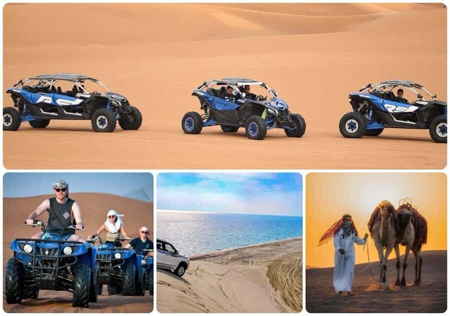 Doha: Desert Safari, Quad Bike, Camel Ride & Inland Sea Tour - Sunset, photo stops, and how to make your timing work