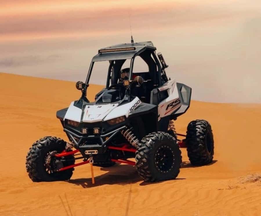 Doha: Desert Safari, Quad Biking, Sand Boarding & Camel Ride - Inland Sea border edge: your “standing on the edge” moment