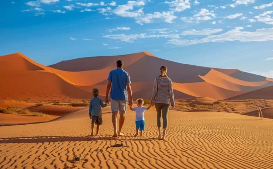 Doha: Desert Safari with Camel Ride Family Friendly Tour - Getting Out There: Pickup, 4x4 Transfer, and First Desert Views