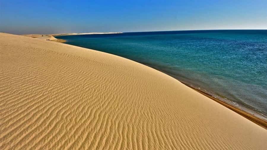 Doha: DesertSafari with Quad Bike, Camel Ride & Sandboarding - Entering The Desert: the 4x4 start from Al Wakrah