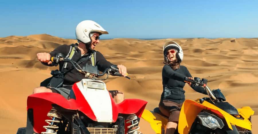 Doha: DesertSafari with Quad Bike, Camel Ride & Sandboarding - The Inland Sea at Khor Al Adaid: why the last stop feels special