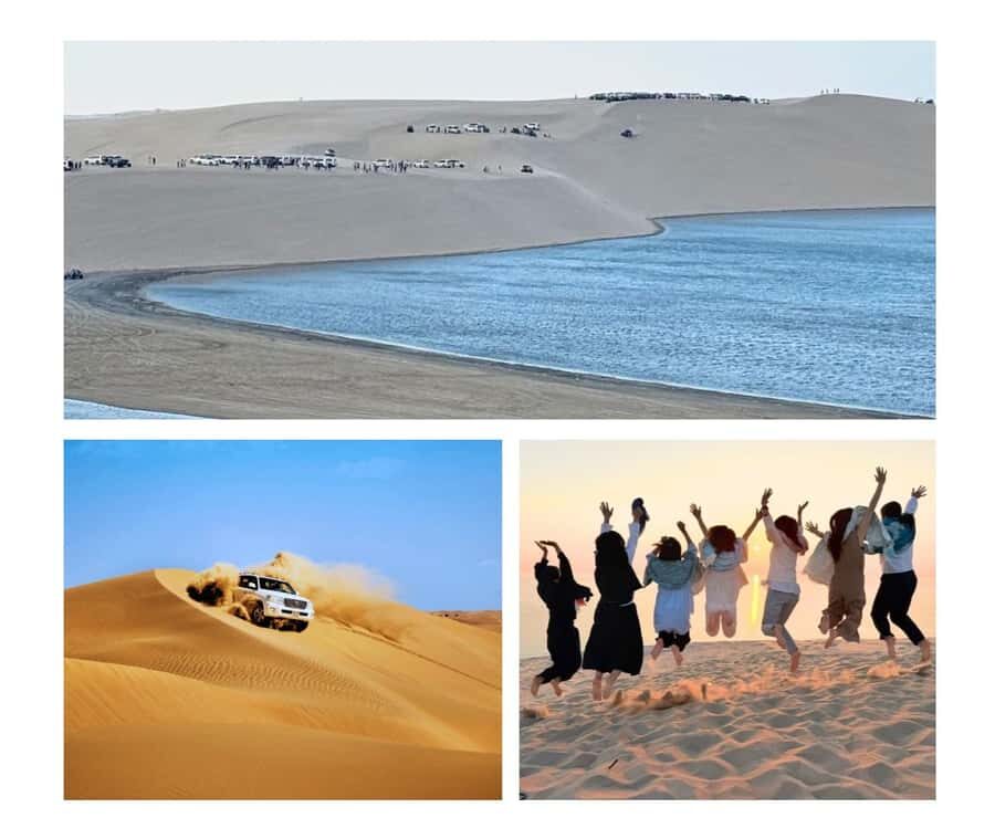 Doha: Guided Desert Safari Tour with Pickup & Drop Service - Sealine Beach Resort Stop: Sandboarding, Camel Ride, and Camp Time