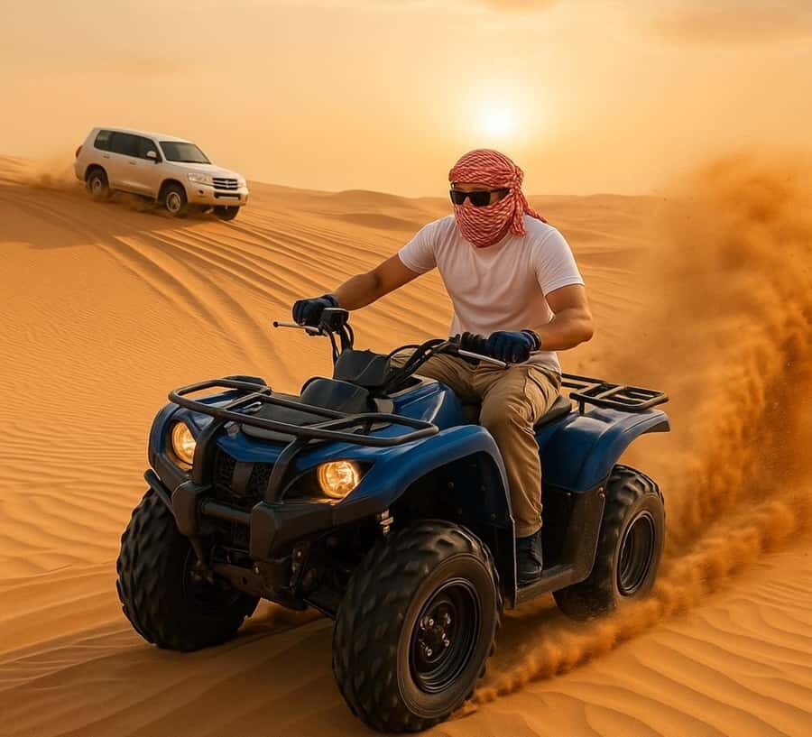 Doha: Half Day Desert Safari, Dune Bashing, Camel Ride - Sideways Dune Bashing in a Land Cruiser: The Thrill and the Reality Check