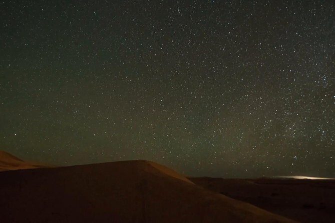Doha Night Desert Safari Camel Ride Dune Bashing with Transfer - Sealine Beach camel camp: the calm part of the night