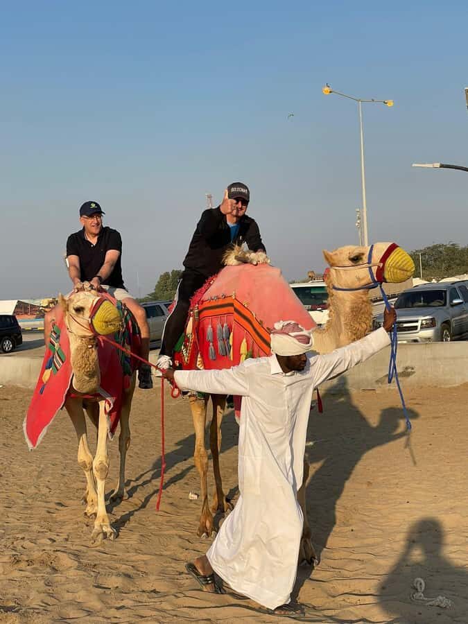 Doha Private Desert Safari, inland sea, sand boarding - Sealine Beach Resort Stop: Photos, Scenic Views, and a Camel Ride Break