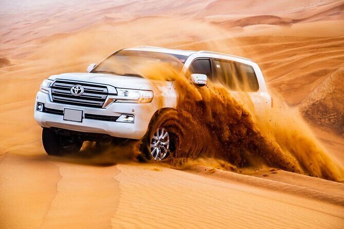 Doha Quad Bike, Dune Bashing, Camel Ride and Island Sea Tour - Dune bashing at Sealine Beach: the adrenaline part (with a photo stop)