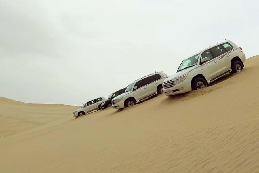 Doha Safari: ATV Ride, Dune Bashing, & Sandboarding Fun - Khor al Udiad Inland Sea and the Saudi border: the mood shift you came for