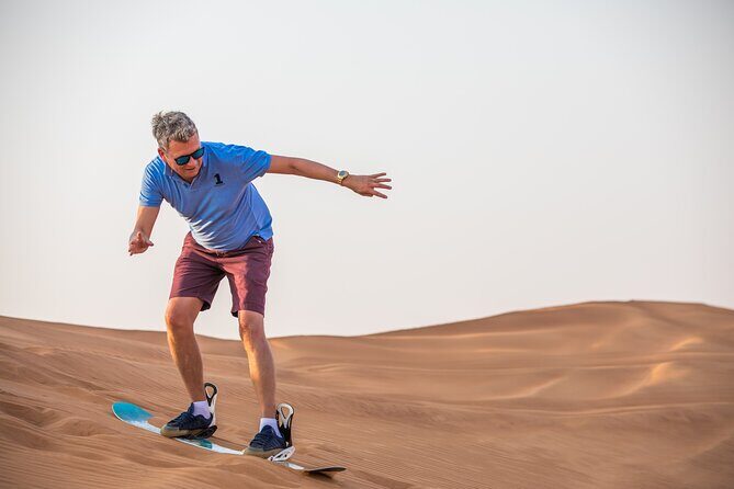 Doha: Safari, Dune bashing, Camel Ride, Sandboarding & Inland Sea - Sandboarding: Fun Speed, and You’ll Want a Bit More Time