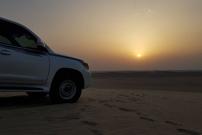 Doha: Sunrise /Sunset Desert Safari with Sand Boarding,Camel ride - Sand Boarding: Included Fun You Can Actually Use