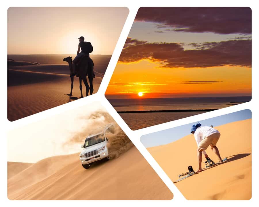 Doha: Sunset Safari, Dune Bashing, Sandboarding & Camel Ride - Getting from Doha to the desert: what the drive feels like