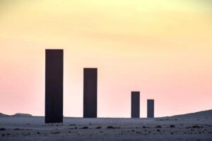 Explore Zekreet: Richard Serra Art & Mushroom Rock Wonders - Richard Serra’s East-West/West-East sculpture: the stop that makes the whole trip