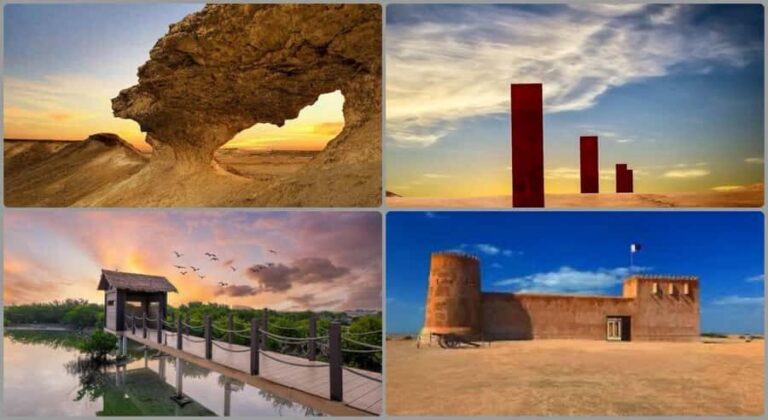 From Doha: Culture & History Qatar Tour to the North & West - Purple Island: a quick photo stop that sets the tone