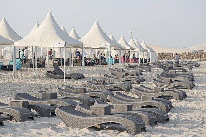 Full-Day DesertSafari with Camel Ride,InlandSea & BBQ Desert Camp - Inland Sea (Khor Al Adaid): the calm contrast after the dunes