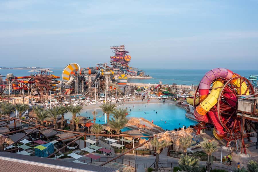 Lusail: Meryal Waterpark Entry Ticket - The Rig 1938: plan your highest-waterpark moment first