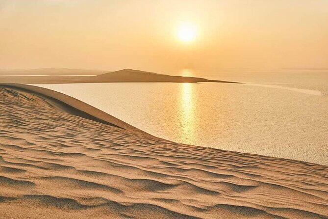 Private Doha Desert Safari and Inland Sea Tour, Best adventures - Desert camp time: sandboarding, camels, and quad bikes