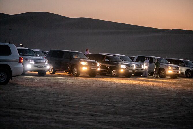 Private Full Day Desert Safari - The beach camp setup: AC comfort, BBQ lunch, and where to plan for reality