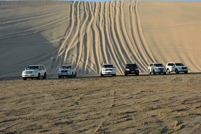 Qatar Desert Safari, Dune Bashing (Private Safari Tour) - Stop 3: Inland Sea at Khor Al Udaid, Yellow Sand Meets Blue Water