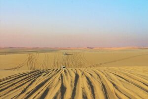 Qatar Gold Dune Safari, Dune Bashing,Camel Ride,Sand Boarding,Inland Sea Desert - Sandboarding on golden dunes: the fun part (and the gear rules)