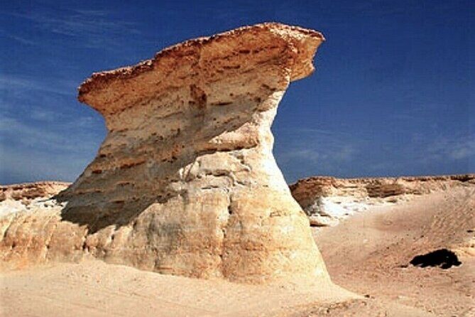 Qatar West Coast tour, Zekreet, Richard Serra Sculpture, Mushroom Rock Formation - Entering Richard Serra’s West-East sculpture in the Brouq nature reserve