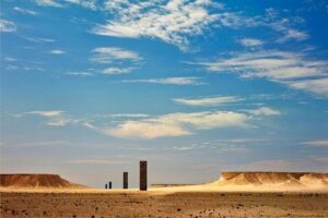 Qatar West Coast tour, Zekreet, Richard Serra Sculpture, Mushroom Rock Formation - Film City’s ghost-town vibe: a break from the desert’s silence