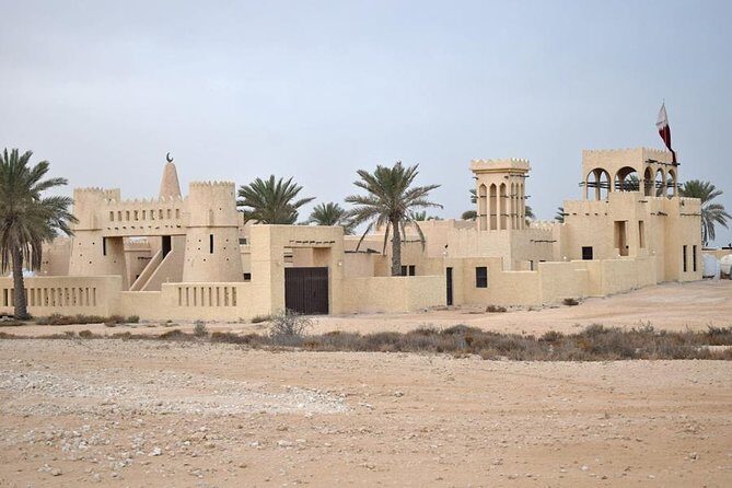 Qatar West Coast tour, Zekreet, Richard Serra Sculpture, Mushroom Rock Formation - Camel racetrack training: local rhythm with a quick cultural look