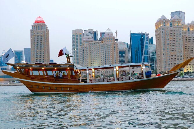 See Doha from the Sea - The route: Box Park, Old Port, West Bay, Katara, then The Pearl
