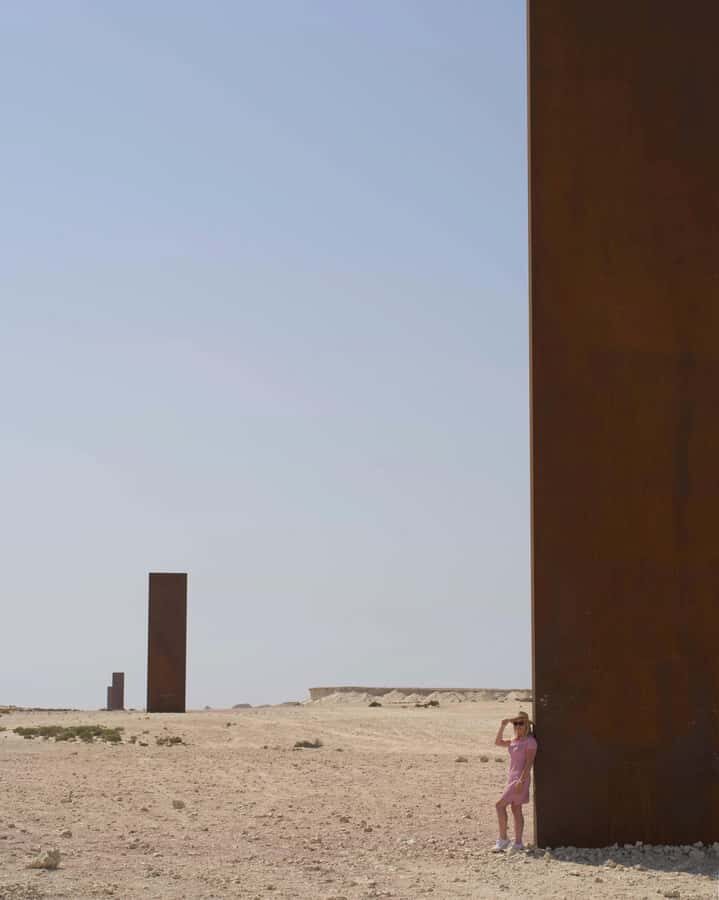 West of Qatar Richard Serra, Mushroom Hills, CamelRace track - Al Shahaniya camel racetrack: heritage with a modern twist