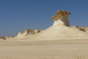 West Of Qatar Richard Serra sculpture, Mushroom Hills,Camel track - Comfort and value: what the $65 really covers