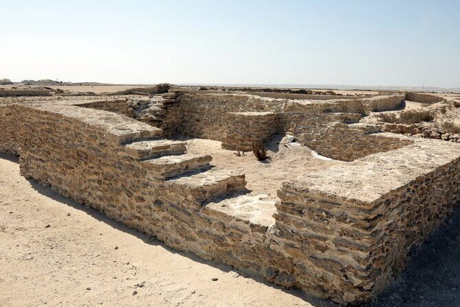 West Of Qatar Richard Serra sculpture, Mushroom Hills,Camel track - Zekreet Beach (Ras Abrouq): mushroom rocks by the sea